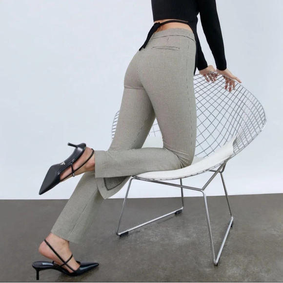 Aritzia Pants - Aritzia Babaton Atelier Numero Houndstooth Pants Size 2